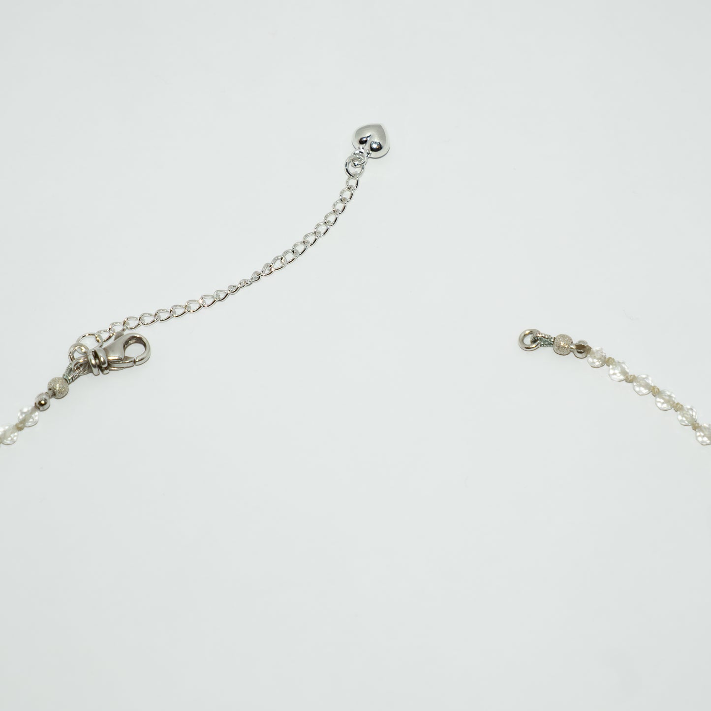 Crystal Quartz Teardrops Necklace