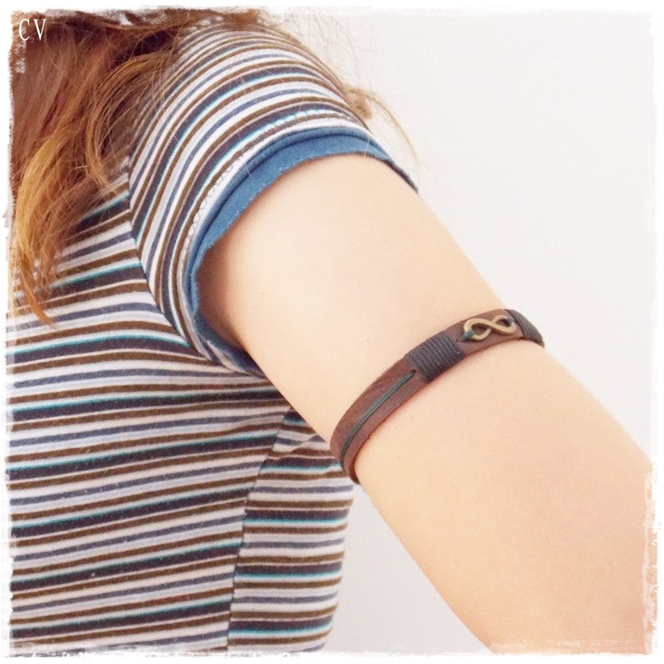 Leather armband clearance