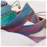 Artistic Hand-Painted Leather Bracelets
