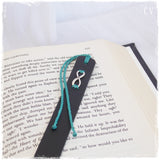 Leather Anniversary Infinity Bookmark ~