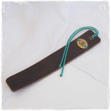 Meditation Leather Bookmark ~