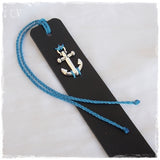 Nautical Anchor Leather Bookmark