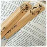 Animal Laser Engraved Wooden Bookmark