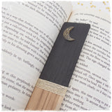 Crescent Moon Personalized Wooden Bookmark
