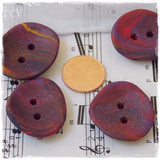 Raspberry Polymer Clay Buttons