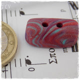 Oval Toggle Polymer Clay Buttons