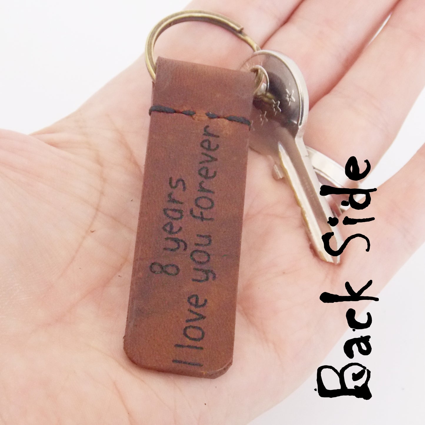 Custom Engraved Leather Keychains