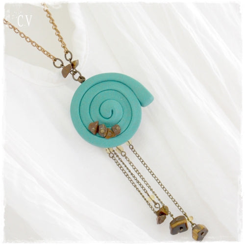 Extra Long Nautilus Tassel Necklace