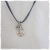 Refuse to Sink Anchor Nautical Necklace