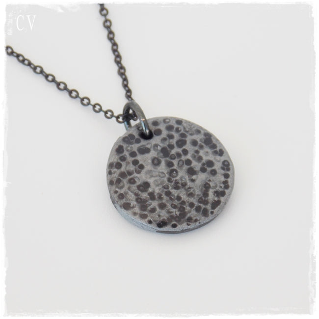 Silver Full Moon Necklace The C2V Brand