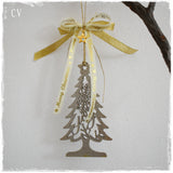 2023 - Merry Christmas "Joy" Wooden Tree Good Luck Ornament