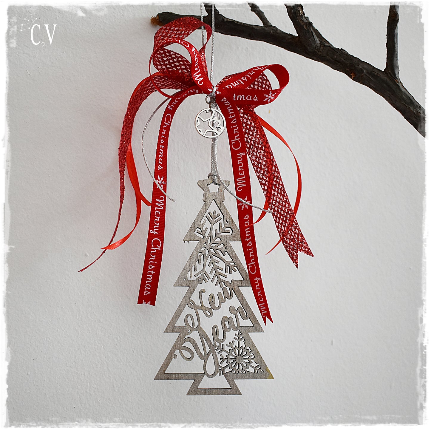 Merry Christmas and Happy New Year Ornament