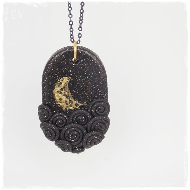 Crescent moon dog tag shop