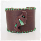 Dragon Eye Leather Bracelet Cuff