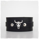 Gothic Rocker Skull Bracelet Cuff
