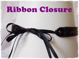 Ribbon Closure - Custom Leather Collars