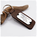 Custom Quote Leather Keychain