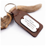 Handmade Custom Engraved Leather Keychain