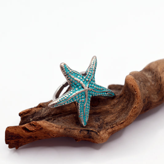 Turquoise Starfish Ring