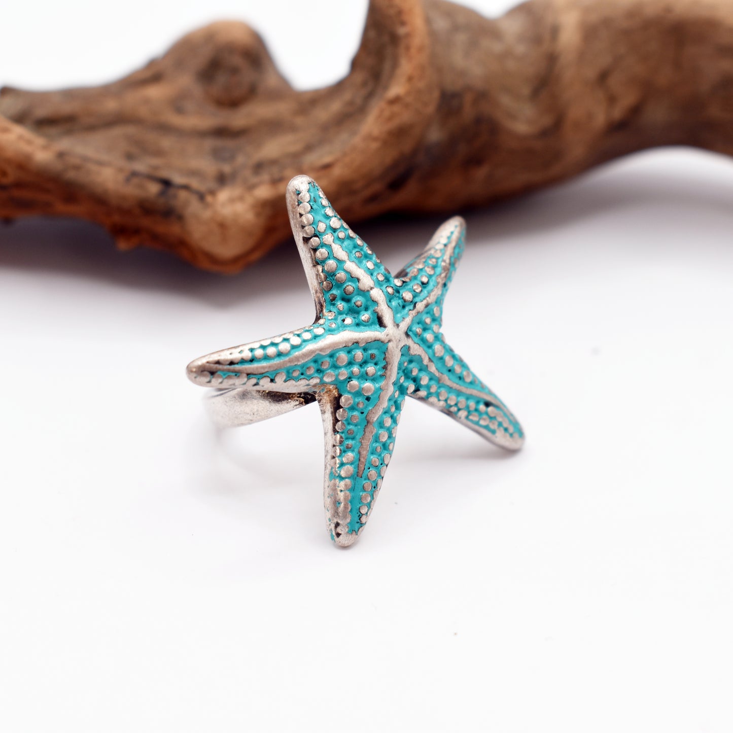 Turquoise Starfish Ring