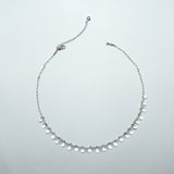 Crystal Quartz Teardrops  Necklace