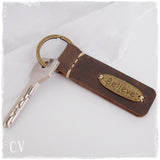 Men's Leather Keyring, AA Keychain For Him