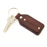 Custom Engraved Leather Keychain