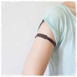 Rustic Brown Leather Armband