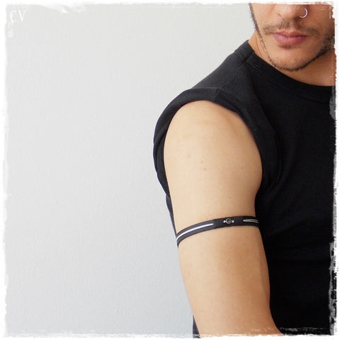 Yin Yang Leather Armband
