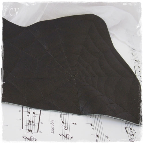 LARP Dark Elf Black Leather Bracer