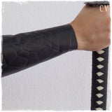 Black Leather Spider Bracer For Archery