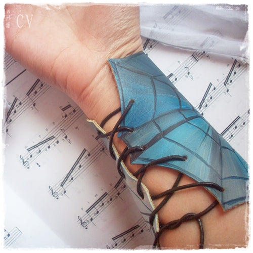 Cosplay Spider-Web Leather Armguard