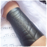 Drow Black Leather Bracer