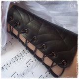 LARP Black Leather Bracer