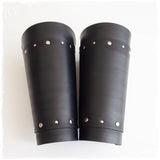 Norse Warrior Leather Bracers