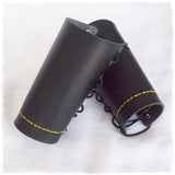 Black Leather Armguards