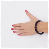 Stackable Black Knotted Bangles