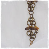 Tiger's Eye Stone Beaded Chakra Bracelet