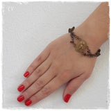 Angel Brass Beaded Bracelet