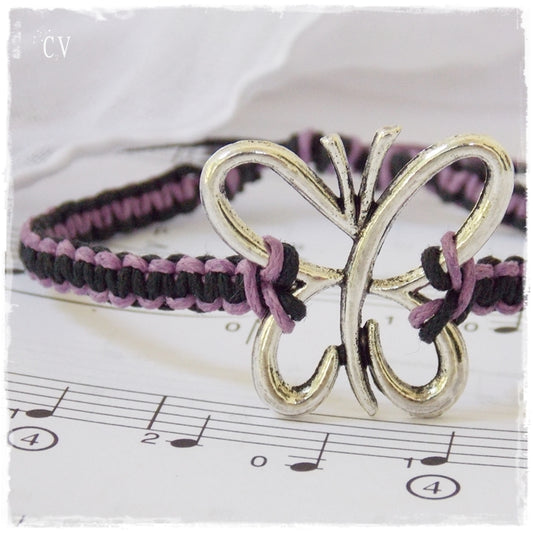 Butterfly Macrame Cotton Bracelet