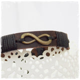 Leather Anniversary Infinity Leather Bracelet