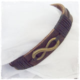 3rd Anniversary Infinity Leather Bracelet