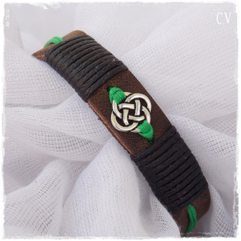 Celtic Leather Bracelet