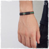  Irish Leather Bracelet with Dara Knot