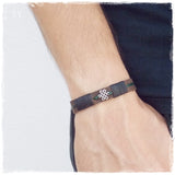 Celtic Knot Men's Leather Bracelet