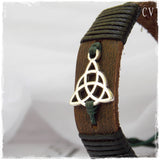 Triquetra Leather Bracelet * !!