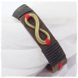 Anniversary Forever Leather Wristband