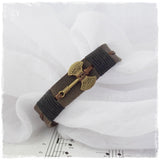 Double-Headed Axe Leather Bracelet