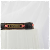Love 3rd Anniversary Dainty Leather Bracelet