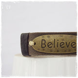 Serenity One Day At  A Time Leather Bracelet